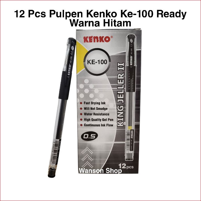 

PULPEN PEN GEL KING JELLER II KENKO KE 100 GROSIR (12 PCS) –PDG.24Jn23ᴺ