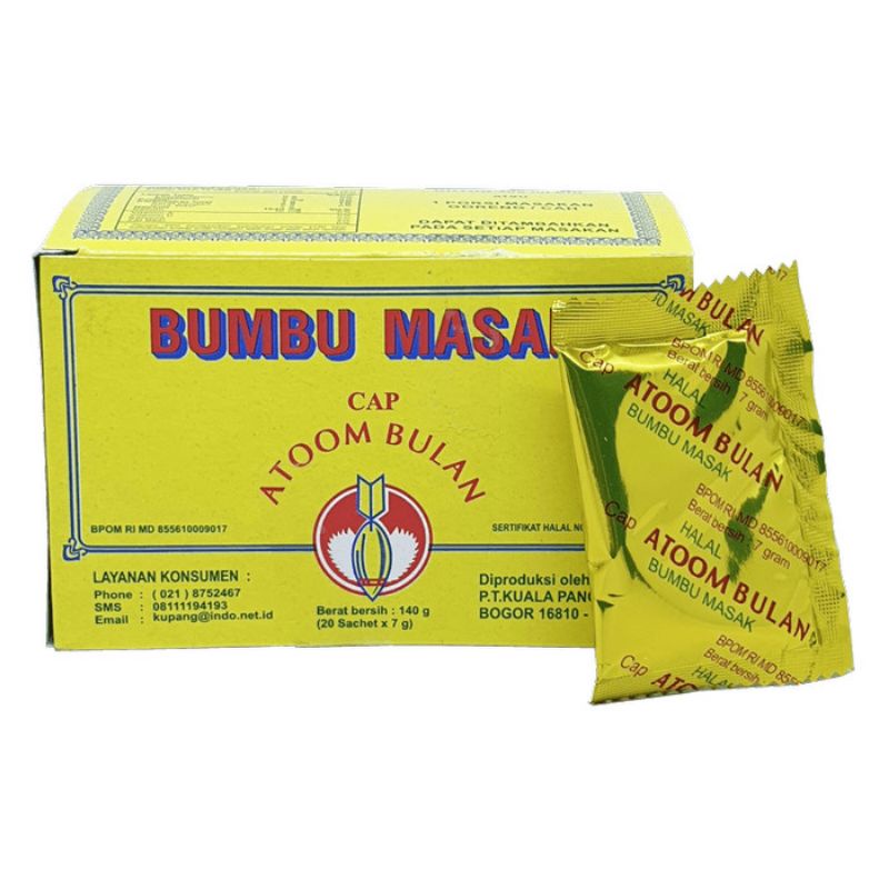 

Bumbu Masak 140 GR (20 x 7 GR) - ATOOM