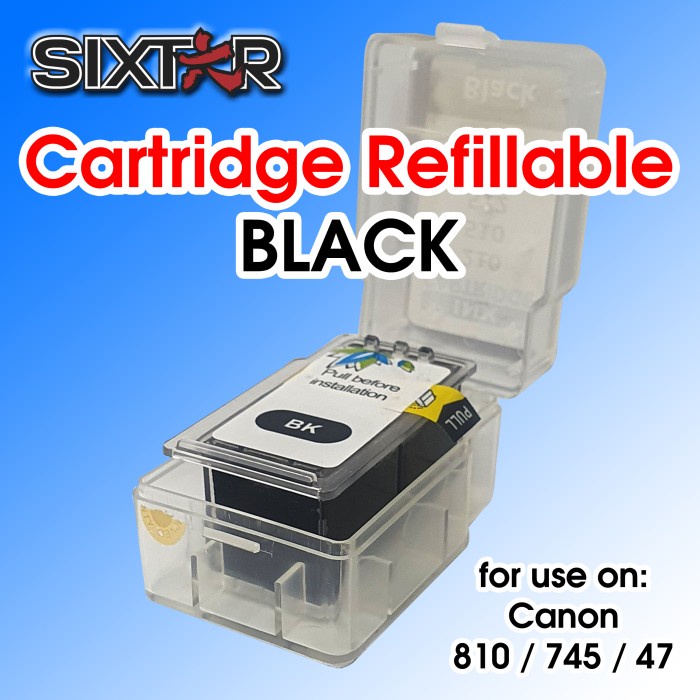 Terlaris Partof Canon Pg810 / 47 / 745 / 745S Refillable Cartridge Kosongan