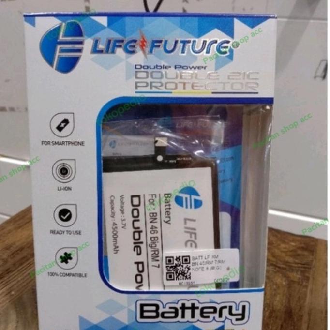 BATERAI BATRE BATTERY REDMI BN 46 REDMI NOTE 7 NOTE 8 LF DOUBLE POWER
