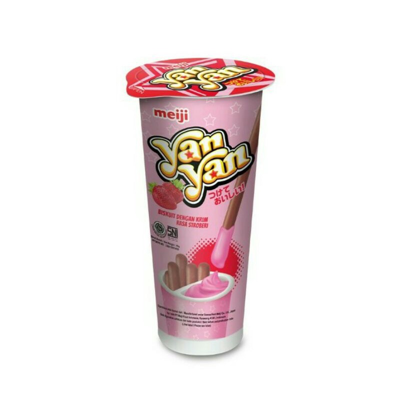 Meiji Yan Yan Biskuit Strawberry Cup 40 g