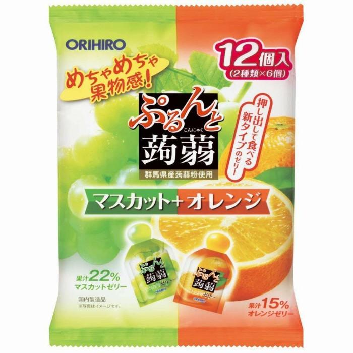 

[isi 12 Pcs] Orihiro Muscat Orange Konjac Jelly 240gr - Jeli Rasa Buah Best Seller