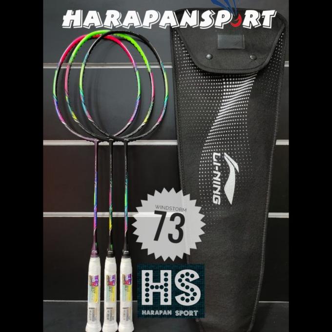 RAKET BADMINTON LINING WINDSTORM 73 ORIGINAL 100%