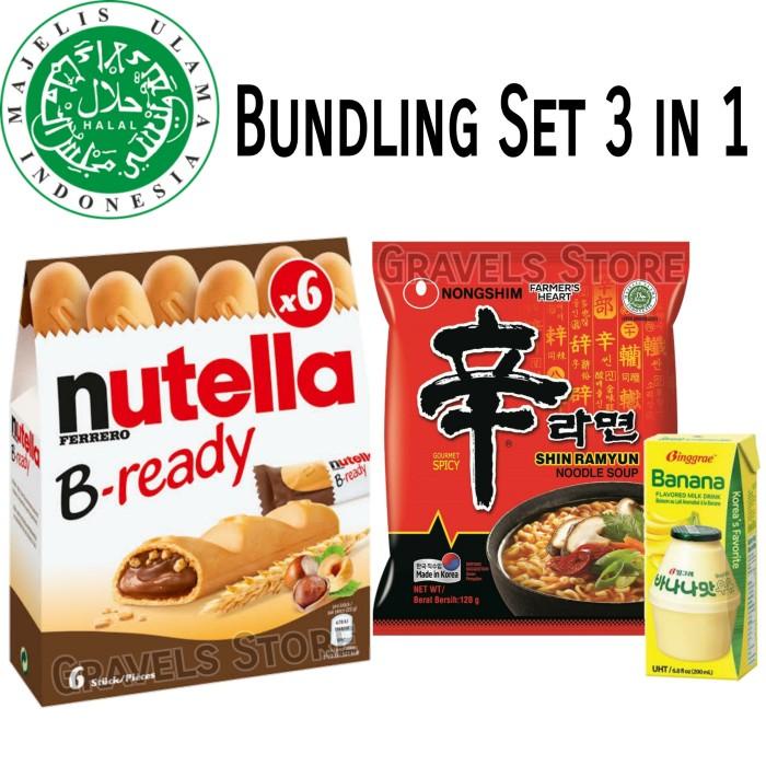

[Bundling Set] Nutella B Ready HALAL / Shin Ramyun / Binggrae Milk Best Seller