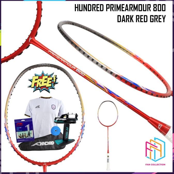 HUNDRED RAKET PRIMEARMOUR 800 RAKET BADMINTON ORIGINAL
