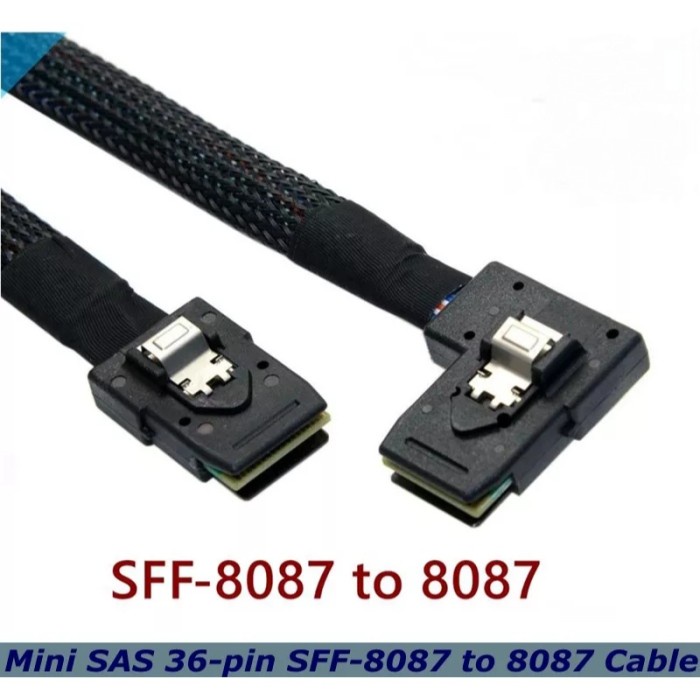 Terlaris Sata Kabel Mini Sas Sff-8087 To Mini Sas Sff-8087