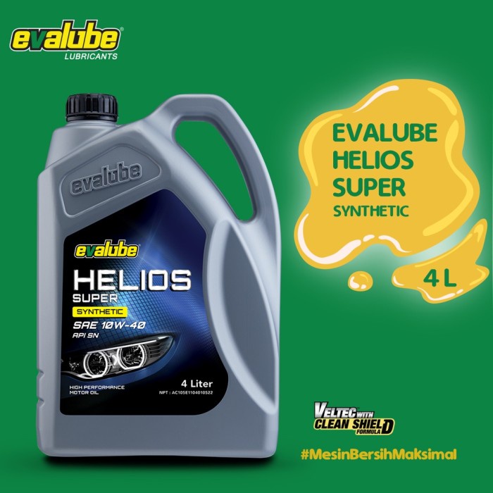 Oli Mobil Evalube Helios Super Synthetic 10W-40 4L