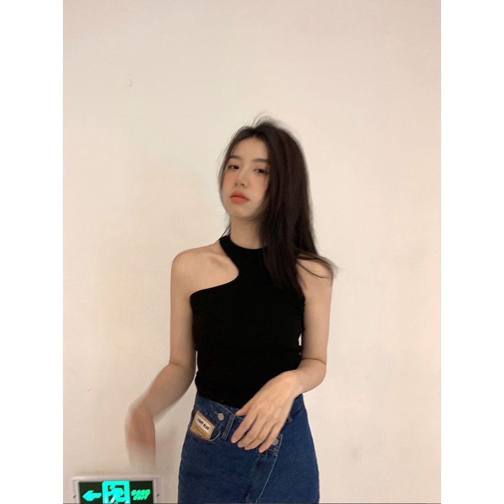 Red Xinbangbangbang sinbounboun pakaian dalam tanpa bahu tanpa lengan kamisol putih pakaian luar musim panas wanita hot girl top
