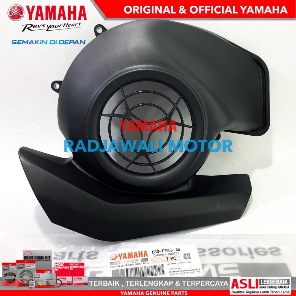 TUTUP KIPAS MAGNET FREEGO , FREE-GO , GEAR 125 (B5D E2653) ASLI ORIGINAL YAMAHA B5D-E2653-01