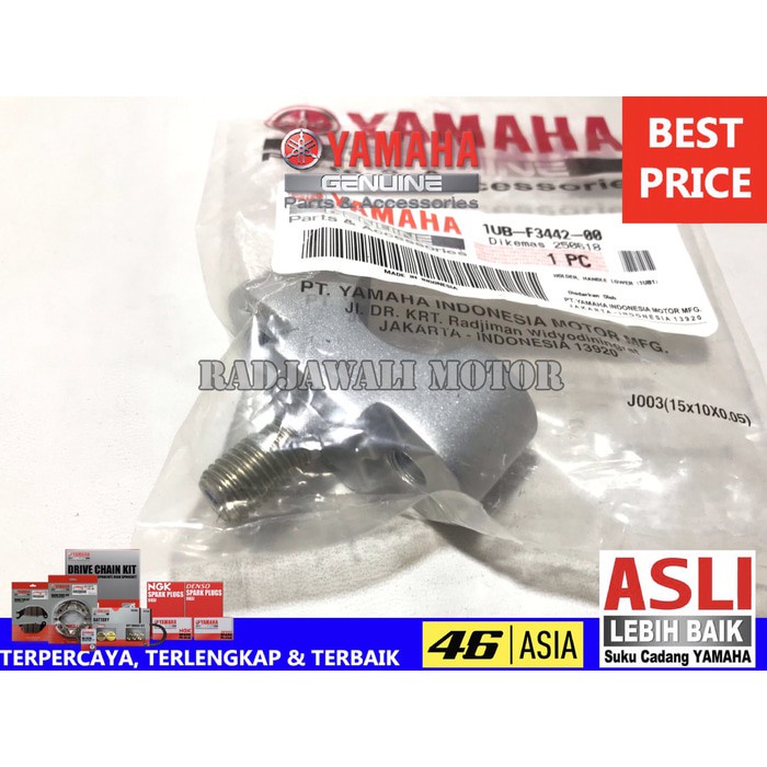 RAISER KLEMAN STANG BAWAH FINO KARBU FI ASLI ORIGINAL YAMAHA 1UB-F3442-00 ORIGINAL YAMAHA GENUINE
