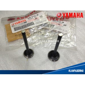 VALVE KLEP SET NOUVO , MIO , FINO , SOUL ASLI YAMAHA ( IN / EX ) 5LW-E2111-00 + 5LW-E2121-00
