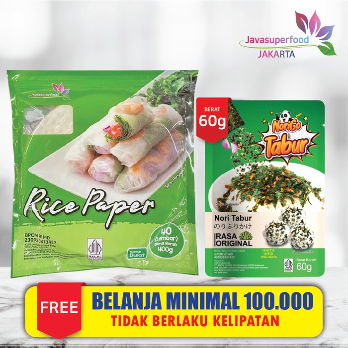 

Terlaris [Beli 3 Gratis 1] Rice Paper / Kulit Lumpia Vietnam Banh Trang 400G