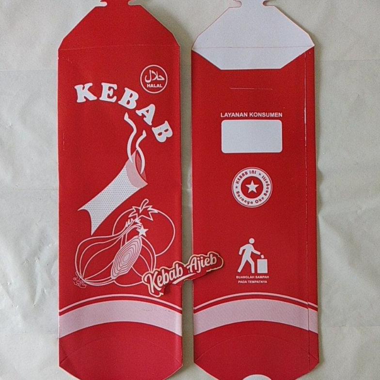

New Dus / Kemasan Kebab Merah Besar 50's
