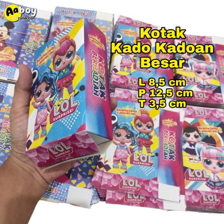 

New Kotak kado kadoan besar 50 pcs berhadiah mainan anak isi kosong