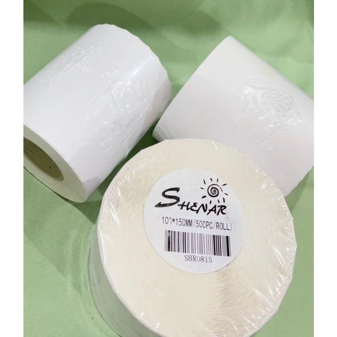 

Kertas Thermal 100x150 mm isi 500 Pcs/ Label thermal barcode Roll A6