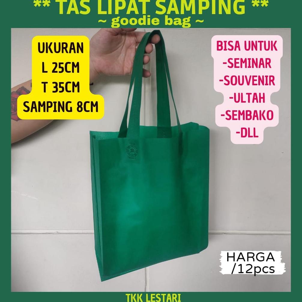 

Promo Tas spunbond lipat samping 25x35x8cm / goodie bag 25x35 / tas lipat samping 25x35 / tas souvenir / tas hajatan / tas ulang tahun / tas hampers / tas belanjaan / tas serbaguna / tas haul / tas promosi / tas seminar