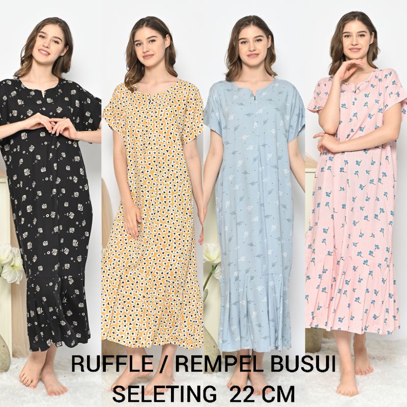 DASTER RAYON RUFFLE,REMPEL BUSUI SEMATA KAKI ,PAJAMAS DREAM