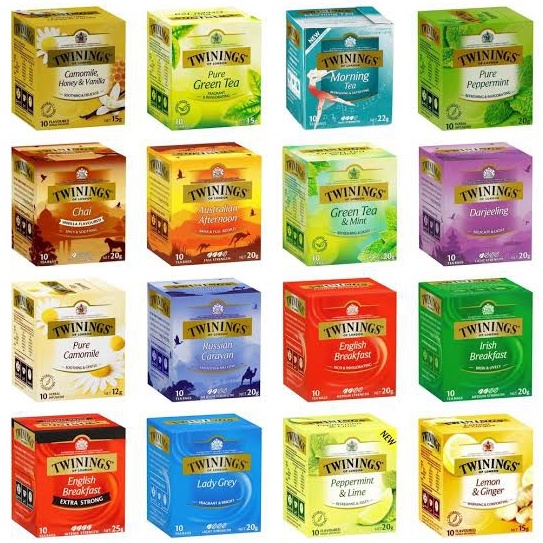

Model baru Twinings tea / teh twinings english breakfast / earl grey / lemon ginger L08
