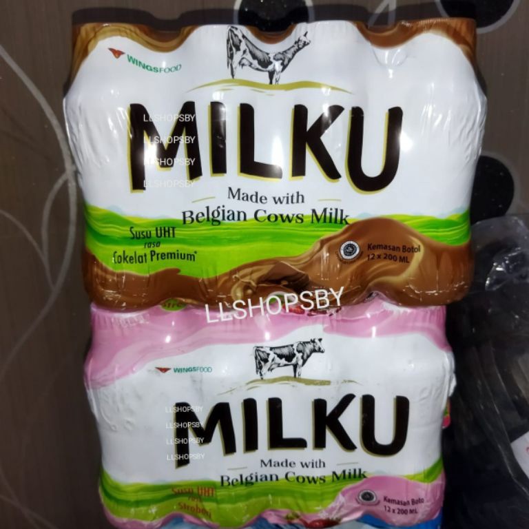 

Kemasan Baru.. susu milku 200ml coklat strawberry 1 dus isi 12 susu uht 0JG