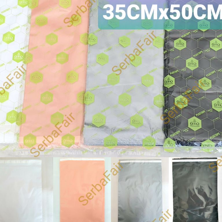 

Terbatas.. Polymailer REA 35x50CM Amplop Packing Lem Seal plastik packing online 76