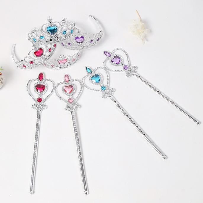 Mahkota & Tongkat Magic frozen elsa anna Anak
