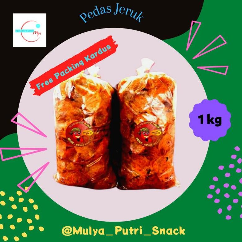 

New Keripik kaca pedas daun jeruk 1kg / kripik kaca kiloan / kripik kaca pedas 1kg