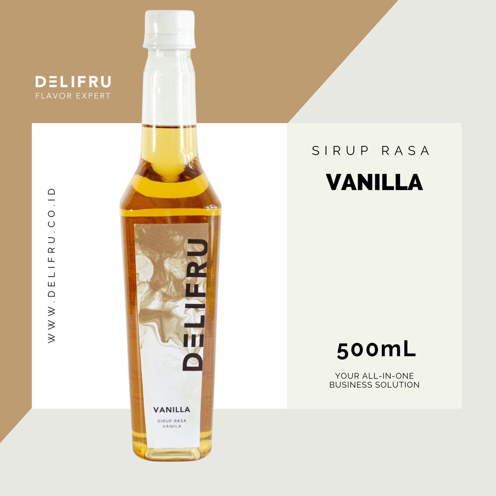 

Ready.. Syrup Vanilla Delifru 500 ml - Sirup Vanila Premium ZPJ