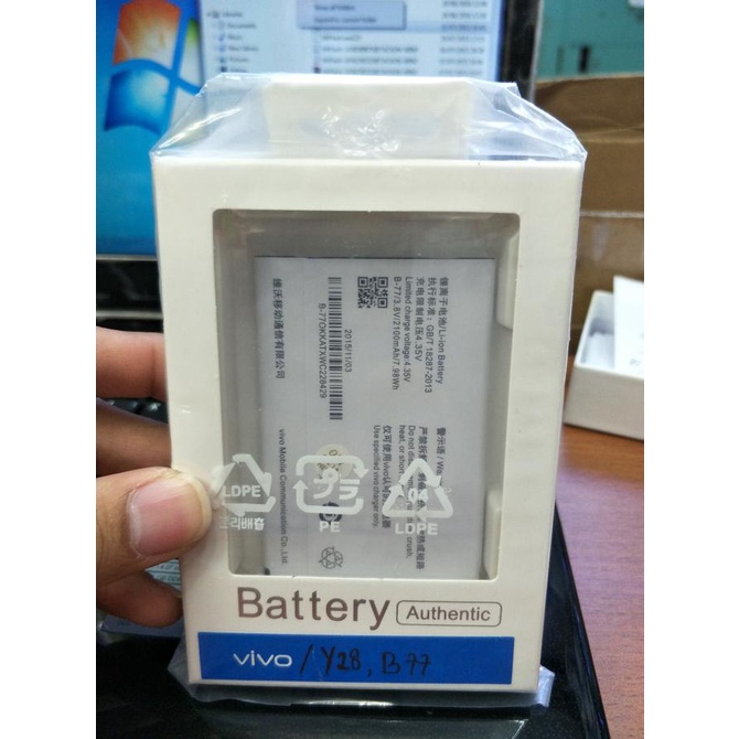 Baterai Battery vivo Y28 B77 Original new GB/T 18287