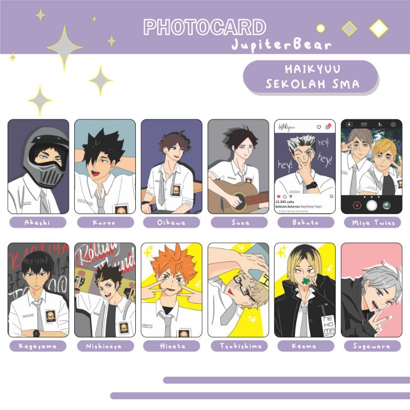 [Haikyuu] Photocard Haikyuu SMA lokal by Juby