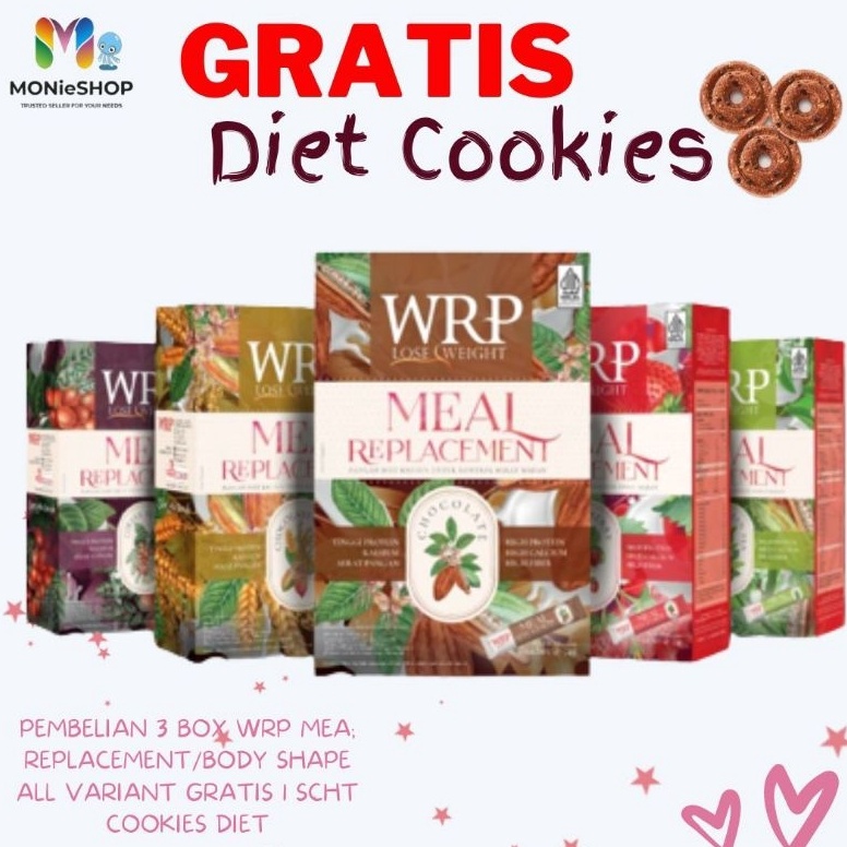 

Seller WRP Meal Replacement Lose Weight isi 6 Sachet COKLAT STRAWBERRY KOPI SEREAL MOCCA GREEN TEA DIET ZG8