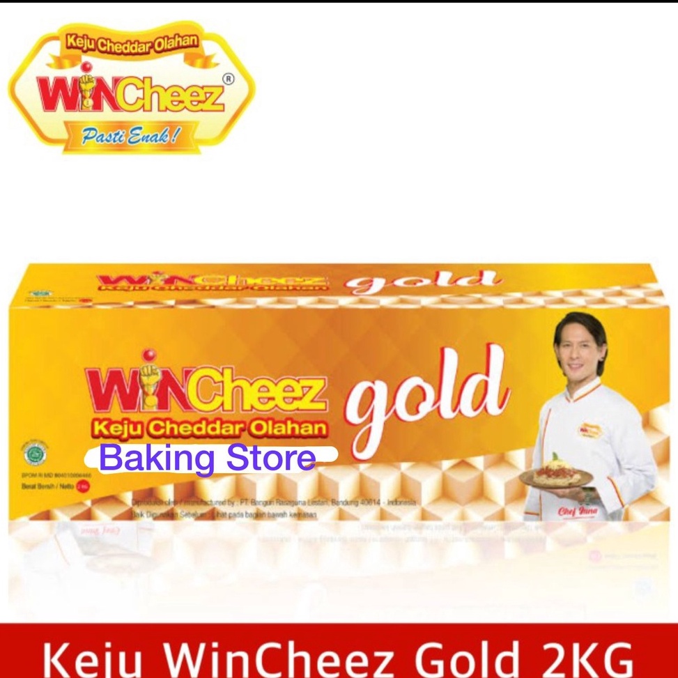 

Kirim langsung Keju Cheddar Cheese Wincheez Gold - Wincheez 2kg STL