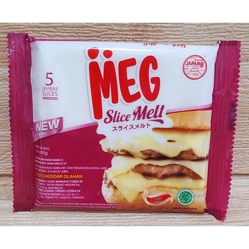 ✔MURAH Keju Meg Slice Melt Serbaguna Isi 5 pcs / Meg Keju Melt