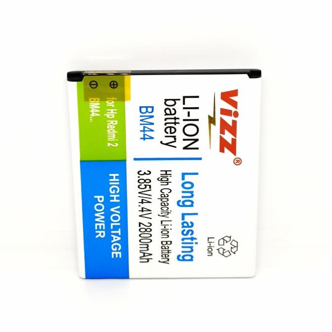 Baterai Batre Vizz Xiaomi Redmi 2 2S / Redmi 2 Prime BM44 Original
