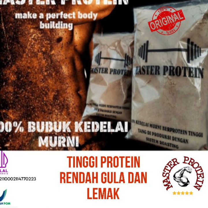 

✨11.11✨ master protein bubuk kedelai,susu kedelai,rendah lemak dan gula 1kg