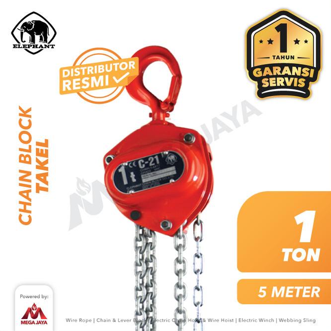 Chain Block / Takel 1 Ton X 5 Meter Elephant