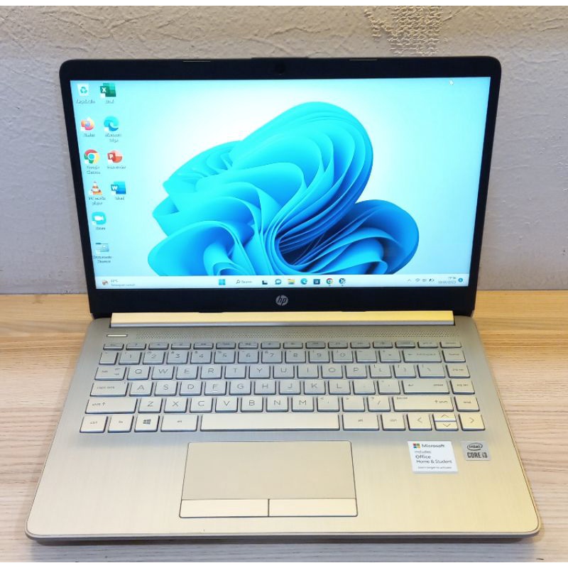 LAPTOP SECOND HP 14S SILVER INTEL CORE I3 1005G1 RAM 4GB SSD 256GB