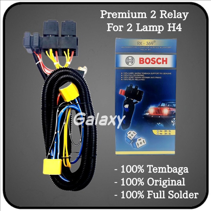 Terlaris Kabel Set Relay Lampu Bosch * 2 Relay 2 Lampu *