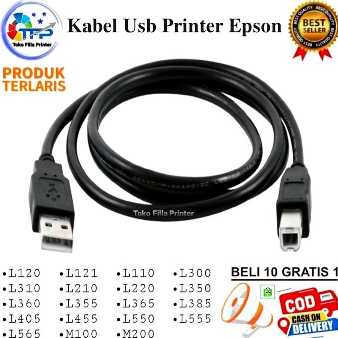 Kabel Usb Printer Epson L120 L121 L110 L300 L310 L210 L220 L350 L360