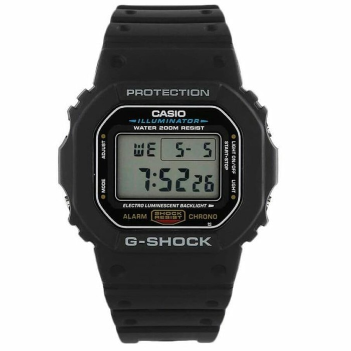 Terlaris Casio G-Shock Dw-5600E-1V / Gshock Dw5600E Original & Bergaransi