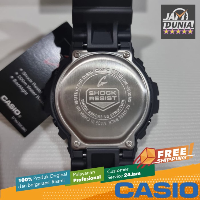 DISKON SPESIAL CASIO ORIGINAL G-SHOCK DW-6900MS-1V DW 6900MS 1V 6900 MS DW6900 PRIA TERMURAH