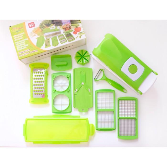 Alat Potong Pisau Pemotong Dicer Wadah Dadu Serbaguna Pengiris Iris