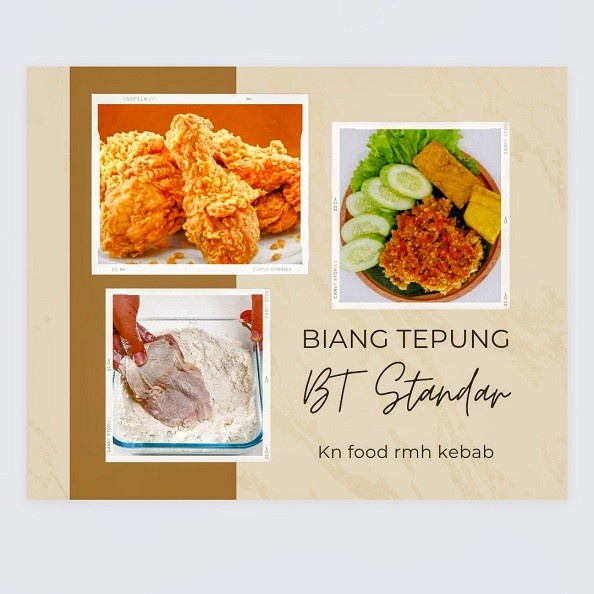 

Bumbu Tepung Ayam Standar- Biang Tepung Ayam Fried Chien