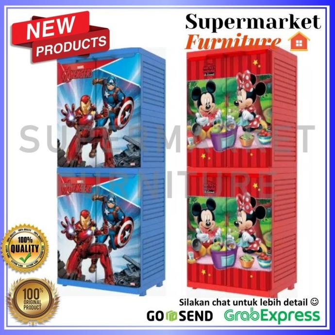Lemari Plastik Naiba 9064 / Lemari Pakaian Naiba Mini Msc 9064 Tokoarjuna7