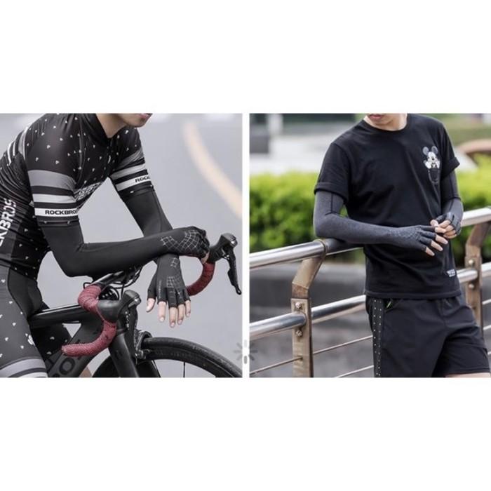 Manset Rockbros S205 Panjang Kaos Tangan Sepeda Arm Sleeve