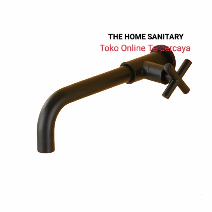 Spoud Kran Dinding Black Kran Wastafel Tembok