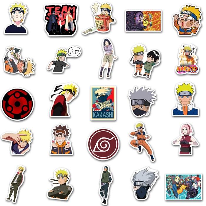 

100 Pcs Sticker Anime Naruto Sasuke Stiker Anti Air Skateboard Gitar