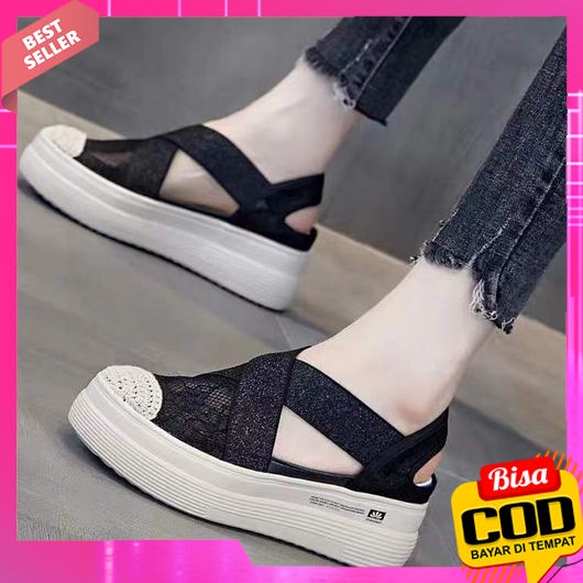 Sandal Wanita Kekinian 2023 Simple Elegan Korean Style Wegest Wegesl Wegesh Slip On Asli Jinjit Send