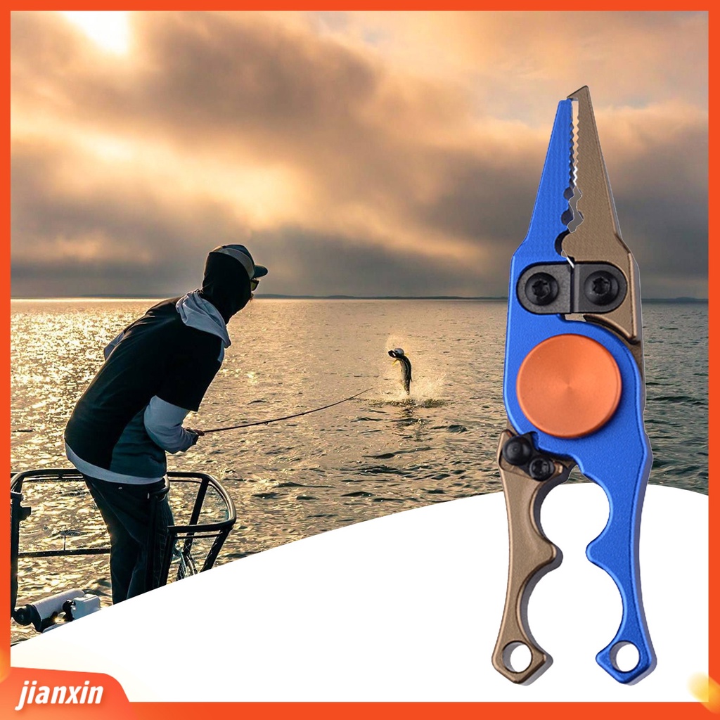 [Jianxin] fishing Alat Gunting Kokoh Dapat Diputar Portabel Tahan Korosif Beban Kuat Bearing Memotong Garis Pancing Paduan Aluminium Memancing Diikat Kait Tang Aksesori Luar Ruangan