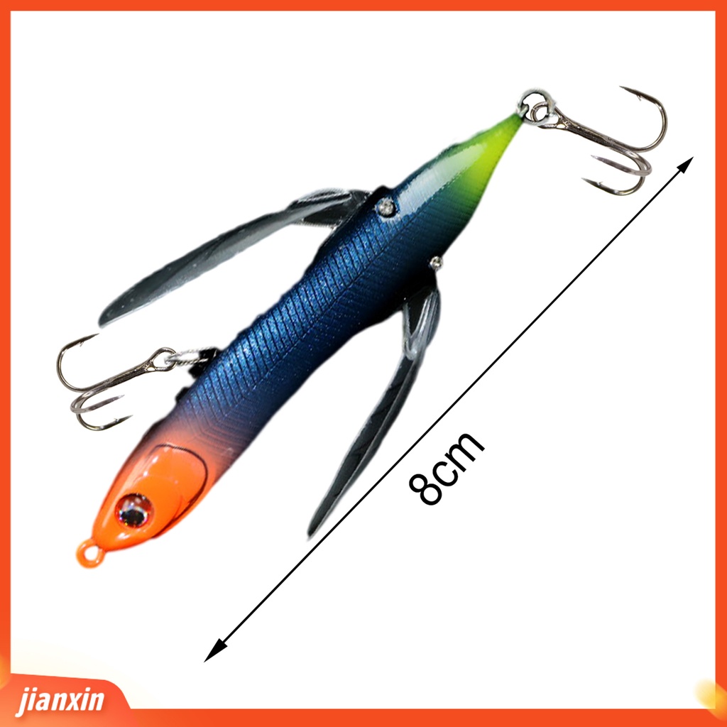 [Jianxin] 8cm/6.5g Umpan Keras Realistis Fisheye Tajam Kait Simulasi Menggoda Angling Simulasi Capung Permukaan Umpan Memancing Luar Ruangan