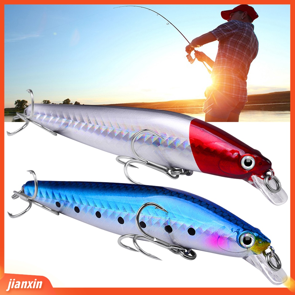 [Jianxin] 10.5cm/19g Umpan Pancing Realistis Simulasi 3D Fisheyes Kait Tajam Warna Cerah Lempar Panjang Angling Ikan Kecil Universal Tenggelam Umpan Keras Troli Wobblers Untuk Outdoor